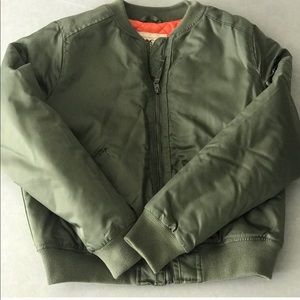 Army Green Hollister Bomber jacket !